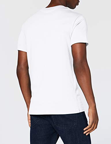 Lacoste TH6709, Camiseta para Hombre, Blanco (Blanc), M (Talla del fabricante: 4)