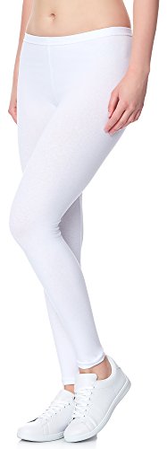 Ladeheid Leggins Pantalones Largos Ropa Deportiva Mujer LAMA02 (Blanco11, 2XL/3XL)