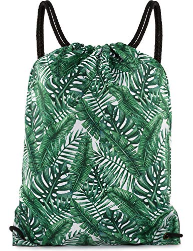 Ladeheid Mochila con Cordón Impermeable Mujer LABG05 (Palmas Exóticas-7) Ladeheid Mochila con Cordón Impermeable Mujer LABG05 (Palmas Exóticas-7)