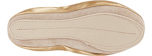 Ladeheid Zapatillas de Ballet Clásico Danza y Gimnasia Mujer Niña LAAK003 (Oro, 32 EU)