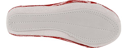 Ladeheid Zapatillas de Ballet Clásico Danza y Gimnasia Mujer Niña LAAK007 (Rojo, 23 EU)