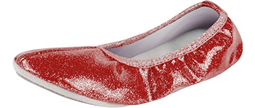 Ladeheid Zapatillas de Ballet Clásico Danza y Gimnasia Mujer Niña LAAK007 (Rojo, 23 EU) Ladeheid Zapatillas de Ballet Clásico Danza y Gimnasia Mujer Niña LAAK007 (Rojo, 23 EU)