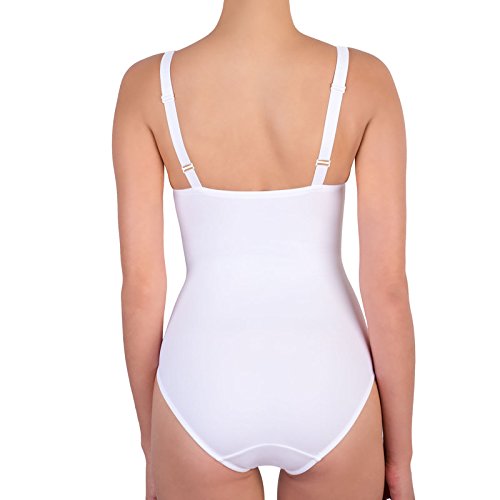Lady Bella Lingerie Top Comfort P6738 Body íntimo Femenino Reductor y Moldeador sin aro Copa C preformada en Microfibra para Tallas Grandes Lady Bella Lingerie Top Comfort P6738 Body íntimo Femenino Reductor y Moldeador sin aro Copa C preformada en Microfibra para Tallas Grandes