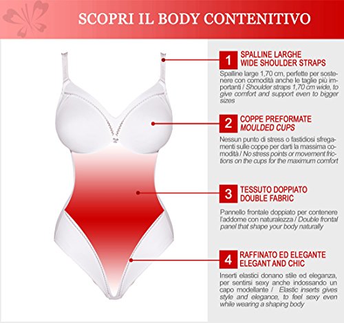 Lady Bella Lingerie Top Comfort P6738 Body íntimo Femenino Reductor y Moldeador sin aro Copa C preformada en Microfibra para Tallas Grandes Lady Bella Lingerie Top Comfort P6738 Body íntimo Femenino Reductor y Moldeador sin aro Copa C preformada en Microfibra para Tallas Grandes
