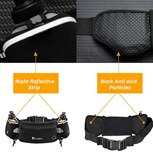 Laelr Activ Riñonera Deportiva con Botellas de Agua, Bolsa Impermeable para el Paquete de la Cintura Se Adapta a los iPhones Bolsa Ajustable para Maratón Running Senderismo Ciclismo Laelr Activ Riñonera Deportiva con Botellas de Agua, Bolsa Impermeable para el Paquete de la Cintura Se Adapta a los iPhones Bolsa Ajustable para Maratón Running Senderismo Ciclismo