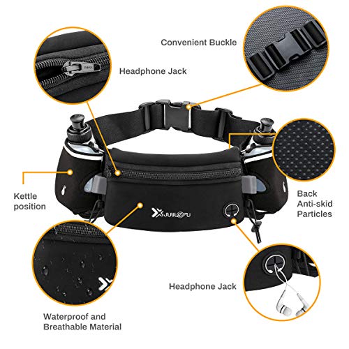 Laelr Activ Riñonera Deportiva con Botellas de Agua, Bolsa Impermeable para el Paquete de la Cintura Se Adapta a los iPhones Bolsa Ajustable para Maratón Running Senderismo Ciclismo Laelr Activ Riñonera Deportiva con Botellas de Agua, Bolsa Impermeable para el Paquete de la Cintura Se Adapta a los iPhones Bolsa Ajustable para Maratón Running Senderismo Ciclismo