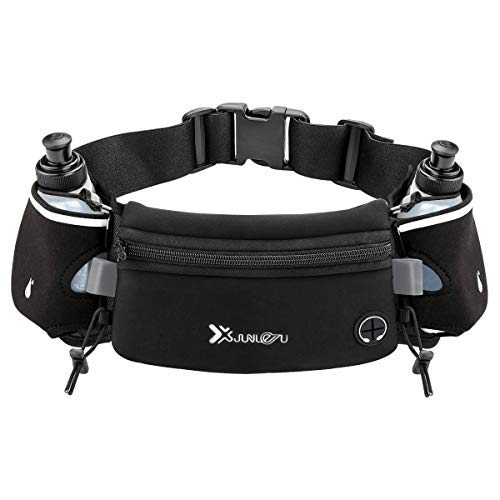 Laelr Activ Riñonera Deportiva con Botellas de Agua, Bolsa Impermeable para el Paquete de la Cintura Se Adapta a los iPhones Bolsa Ajustable para Maratón Running Senderismo Ciclismo Laelr Activ Riñonera Deportiva con Botellas de Agua, Bolsa Impermeable para el Paquete de la Cintura Se Adapta a los iPhones Bolsa Ajustable para Maratón Running Senderismo Ciclismo