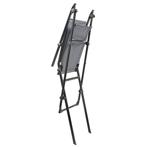 Lafuma kompakter Klappstuhl mit Armlehne, Terrasse, Garten oder am Strand, Anytime Batyline Duo, Grau, LFM2640-6897 Lafuma kompakter Klappstuhl mit Armlehne, Terrasse, Garten oder am Strand, Anytime Batyline Duo, Grau, LFM2640-6897