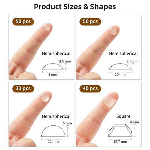 Lagrimas Silicona, 172 Piezas Pies de Goma Transparentes, Gotas Silicona Adhesivas, Almohadilla Autoadhesiva, Amortiguación de Ruido, protector antigolpes, búfer muebles(4 tamaños) Lagrimas Silicona, 172 Piezas Pies de Goma Transparentes, Gotas Silicona Adhesivas, Almohadilla Autoadhesiva, Amortiguación de Ruido, protector antigolpes, búfer muebles(4 tamaños)
