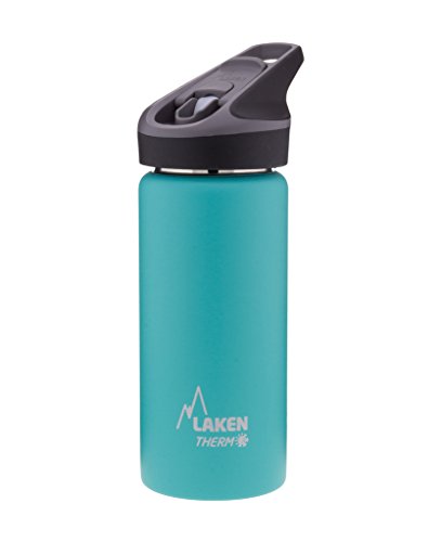 Laken Jannu Botella Térmica Acero Inoxidable 18/8 y Doble Pared de Vacío, Unisex adulto, Turquesa, 500 ml Laken Jannu Botella Térmica Acero Inoxidable 18/8 y Doble Pared de Vacío, Unisex adulto, Turquesa, 500 ml