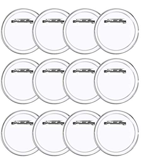 LAKIND 36 Piezas Chapas Personalizadas Botón de Pin Redondo de la Solapa de acrílico de la Insignia, plástico Transparente Craft para Las Insignias de DIY LAKIND 36 Piezas Chapas Personalizadas Botón de Pin Redondo de la Solapa de acrílico de la Insignia, plástico Transparente Craft para Las Insignias de DIY