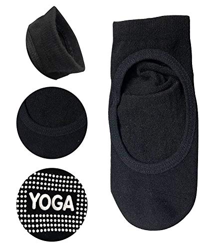 LaLaAreal Calcetines Pilates Yoga Antideslizantes Traspirable Mujer para Barra Ballet Danza (3 Par)