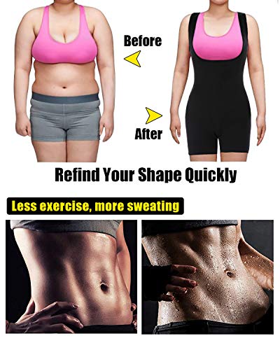 LaLaAreal Faja Reductora Adelgazante Abdomen Mujer Neopreno Body Moldeador para Deport Fiteness