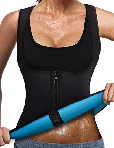 LaLaAreal Faja Reductora Adelgazante Abdominal Mujer Camiseta Sauna Chaleco Neopreno Comprecion para Fitness Postparto LaLaAreal Faja Reductora Adelgazante Abdominal Mujer Camiseta Sauna Chaleco Neopreno Comprecion para Fitness Postparto