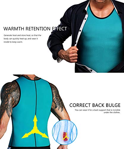 LaLaAreal Faja Reductora Adelgazante Hombre Neopreno Camiseta Reductora Compresion de Sauna Deportivo LaLaAreal Faja Reductora Adelgazante Hombre Neopreno Camiseta Reductora Compresion de Sauna Deportivo