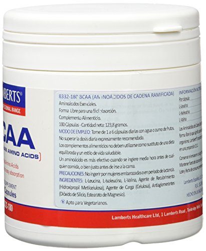 Lamberts BCAA - 180 Cápsulas Lamberts BCAA - 180 Cápsulas