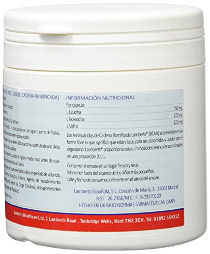 Lamberts BCAA - 180 Cápsulas Lamberts BCAA - 180 Cápsulas