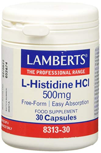 Lamberts L Histidina HCI 500mg - 30 Cápsulas Lamberts L Histidina HCI 500mg - 30 Cápsulas
