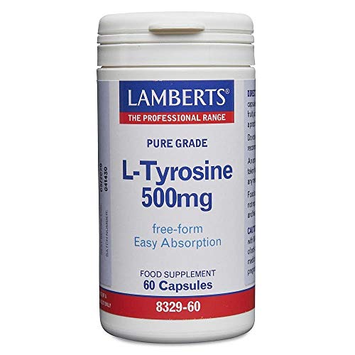 Lamberts L Tirosina 500mg - 60 Cápsulas Lamberts L Tirosina 500mg - 60 Cápsulas