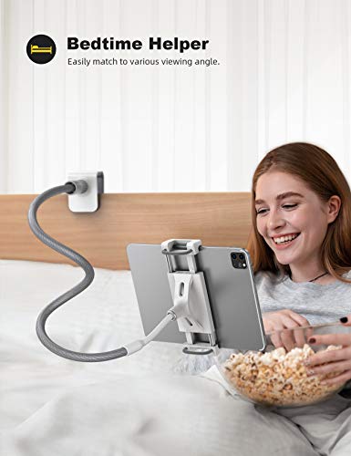 Lamicall Soporte Tablet, Multiángulo Soporte Tablet - Soporte con Cuello de Cisne para 2020 iPad Pro 10.5, 9.7, iPad Mini 2 3 4, iPad Air, Air 2, iPhone, Samsung Tab, Switch, Otras Tablets - Gris Lamicall Soporte Tablet, Multiángulo Soporte Tablet - Soporte con Cuello de Cisne para 2020 iPad Pro 10.5, 9.7, iPad Mini 2 3 4, iPad Air, Air 2, iPhone, Samsung Tab, Switch, Otras Tablets - Gris