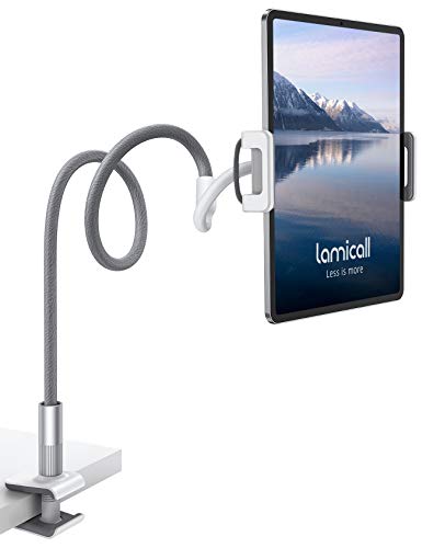 Lamicall Soporte Tablet, Multiángulo Soporte Tablet - Soporte con Cuello de Cisne para 2020 iPad Pro 10.5, 9.7, iPad Mini 2 3 4, iPad Air, Air 2, iPhone, Samsung Tab, Switch, Otras Tablets - Gris Lamicall Soporte Tablet, Multiángulo Soporte Tablet - Soporte con Cuello de Cisne para 2020 iPad Pro 10.5, 9.7, iPad Mini 2 3 4, iPad Air, Air 2, iPhone, Samsung Tab, Switch, Otras Tablets - Gris