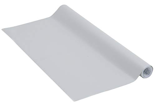 Lámina adhesiva UNI MATT gris Lámina decorativa Lámina para muebles Papel pintado autoadhesivo, sin ftalatos, gris, 45 cm x 2 m, Venilia 54347