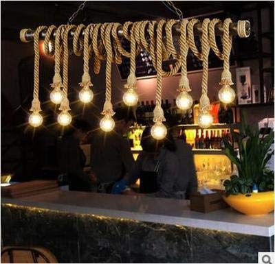 Lámpara Cuerda Vintage, E27 100 cm Rústico Retro Estilo Comedor Restaurante Cafe Iluminación Uso 13390