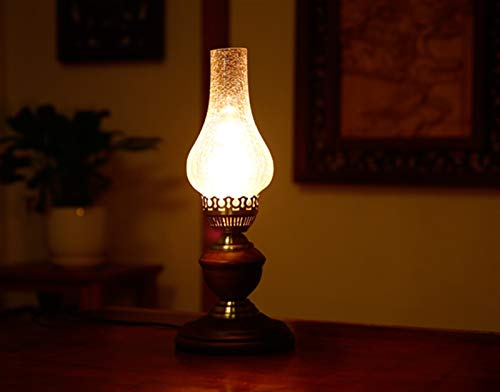 Lámpara de escritorio queroseno retro dormitorio de noche Estudio de la lámpara de habitaciones Restaurante Cafe Antiguo lámpara de mesa de Shanghai
