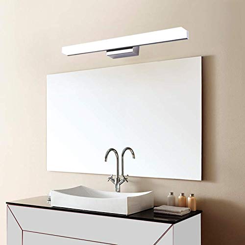 Lámpara de Espejo Baño LED 9W Ketom IP44 Aplique Espejo LED Blanca Fría 6000K LED Lámpara de espejo 900LM Lámpara de Pared Espejo de Acero Inoxidable Para Maquillaje, Espejo, Baño, 40cm Lámpara de Espejo Baño LED 9W Ketom IP44 Aplique Espejo LED Blanca Fría 6000K LED Lámpara de espejo 900LM Lámpara de Pared Espejo de Acero Inoxidable Para Maquillaje, Espejo, Baño, 40cm
