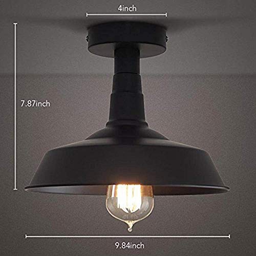 Lámpara de techo de jaula de metal Montaje semi empotrado Mini iluminación colgante Candelabro de bronce frotado con aceite para porche de granja Cocina Baño Lámpara de techo de jaula de metal Montaje semi empotrado Mini iluminación colgante Candelabro de bronce frotado con aceite para porche de granja Cocina Baño