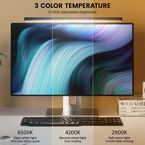 Lámpara Lectura LED Electrónica,45CM USB Lámpara de Monitor para Ordenador Portátil E-reading Lamp Computer Monitor Lámpara con 3 Modos Niveles de Brillo Ajustable Ahorra Espacio Cuidado de los Ojos Lámpara Lectura LED Electrónica,45CM USB Lámpara de Monitor para Ordenador Portátil E-reading Lamp Computer Monitor Lámpara con 3 Modos Niveles de Brillo Ajustable Ahorra Espacio Cuidado de los Ojos