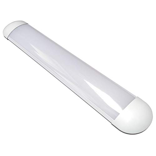 Lámpara Luminaria 60 cm PLUS 36w. Color Blanco Frio (6500K). Tubo led integrado T8. 3400 Lumenes. Regleta led slim. IP44. Lámpara Luminaria 60 cm PLUS 36w. Color Blanco Frio (6500K). Tubo led integrado T8. 3400 Lumenes. Regleta led slim. IP44.