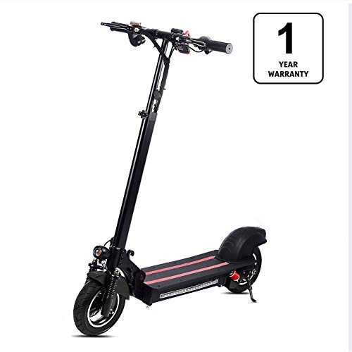 Lamtwheel Scooter Patinetes Eléctrico Motor De 1200 Vatios - Rango De 40-50 Km/Hy 40-50 Km con Neumáticos Todoterreno - Plegable - Scooter Eléctrico De 48V / 22Ah (600w)