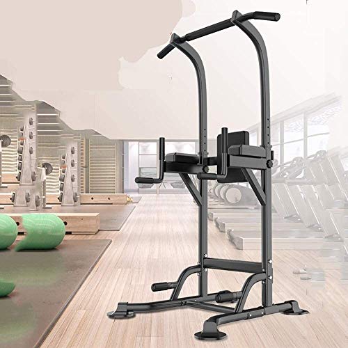 Lamyanran Barra de Dominadas Ajustable Paralelas Central eléctrica de Entrenamiento de la estación de inmersión for el hogar Entrenamiento Gimnasio Barra Rack Fitness Equipment Banco de Ejercicio