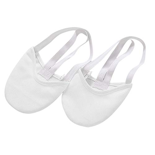 Lanbowo Calcetines de punto suaves para gimnasia rítmica para dedos de los pies, elásticos, para protección de los pies, accesorios de salón de baile para niñas (blanco, talla S) Lanbowo Calcetines de punto suaves para gimnasia rítmica para dedos de los pies, elásticos, para protección de los pies, accesorios de salón de baile para niñas (blanco, talla S)