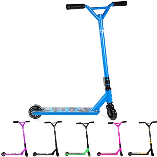 Land Surfer- Patinete de trucos y saltos, Azul Camuflaje Land Surfer- Patinete de trucos y saltos, Azul Camuflaje