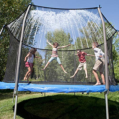 Landrip Trampoline Sprinklers, Trampoline Waterpark Water Trampoline Jugar para el Juego de Agua de Verano al Aire Libre Sprinkler (39.3 pies)