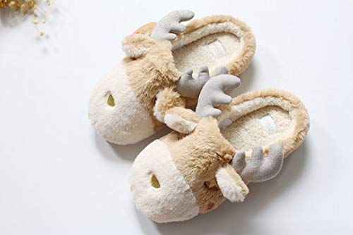 LANFIRE Zapatillas de Animales Zapatillas Elk de Navidad, Zapatillas de Invierno Cálido Zapatillas de Mujer Zapatillas de Pareja Zapatillas de Felpa caseras (38-39 EU, Slippers) LANFIRE Zapatillas de Animales Zapatillas Elk de Navidad, Zapatillas de Invierno Cálido Zapatillas de Mujer Zapatillas de Pareja Zapatillas de Felpa caseras (38-39 EU, Slippers)