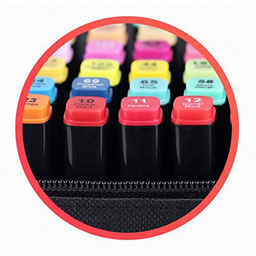 langchao Rotulador aceitoso de alcohol de doble cabeza, marcador de pintura, juego de bolígrafos, 40 colores, 60 colores, 80 colores 168 colores Bolsa de tela