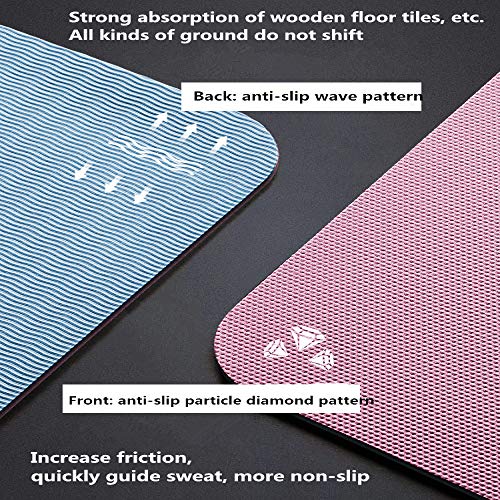 langchao Yoga Mat Antideslizante Home TPE Yoga Mat Fitness Mat Estera del Piso (Amarillo Crema + Verde Claro Puro 183 * 68 cm * 8 mm) langchao Yoga Mat Antideslizante Home TPE Yoga Mat Fitness Mat Estera del Piso (Amarillo Crema + Verde Claro Puro 183 * 68 cm * 8 mm)