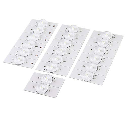 LanGuShi Útil Cuentas de lámpara SMD de 20pcs 3V con Lens de Lentes ópticas para una reparación de TV LED de 32-65 Pulgadas Durable LanGuShi Útil Cuentas de lámpara SMD de 20pcs 3V con Lens de Lentes ópticas para una reparación de TV LED de 32-65 Pulgadas Durable