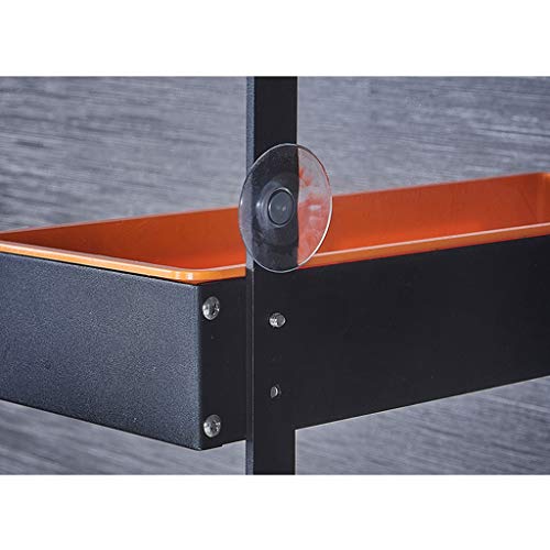 LANN 2-Tier Largo de los estantes de la Puerta con Ganchos/Drenaje Diseño de Aluminio del Espacio Almacenamiento Baño Ducha Caddies Rakcs de champú, acondicionador y cosmética, Ventosa, 35x14x70cm LANN 2-Tier Largo de los estantes de la Puerta con Ganchos/Drenaje Diseño de Aluminio del Espacio Almacenamiento Baño Ducha Caddies Rakcs de champú, acondicionador y cosmética, Ventosa, 35x14x70cm