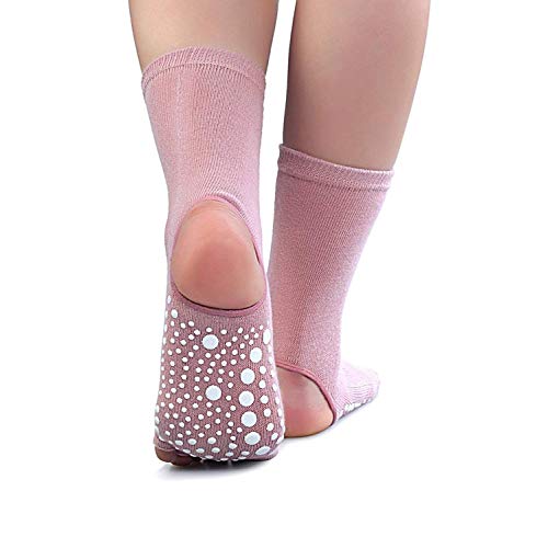 Lannister 2 Pares De Calcetines Del Dedo Las De Del Pie Ropa festiva Mujeres Calcetines Abiertos Del Dedo Del Pie Antideslizantes Para El Yoga Pilates Barre Ballet Bikram Cómodos Calcetines Casuales