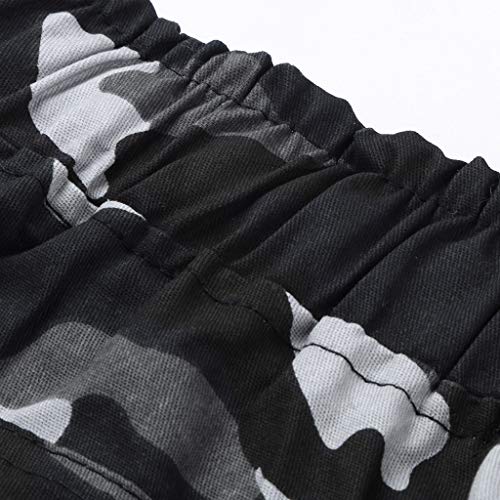 LANSKIRT Hombre Pantalones Chándal Jogger Deportivos Urbano Pantalón de Trabajo Ropa Fitness Deporte Pant Gym de Cintura Elastica con Cremallera y Bolsillos