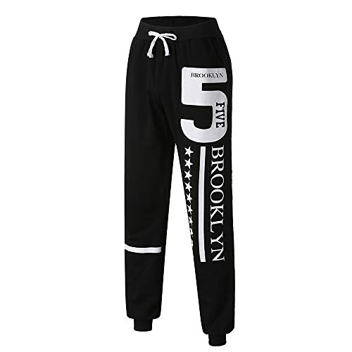 LANSKIRT_Pantalones de Chándal de Hombre con Estampado Digital y Estrella 2019, Pantalón de Trabajo Jogger Sueltos Pantalones de Hip Hop Modernos Overol Deporte