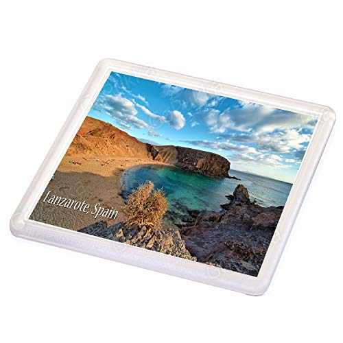 Lanzarote España Beach & Sea – Posavasos de recuerdo Lanzarote España Beach & Sea – Posavasos de recuerdo