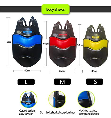 LAOLIU Escudo Corporal, Protección De La Ingle, Casco, Protector De Espinilla, Combinación De Cuatro Piezas, Boxeo, Protección De Entrenamiento De Artes Marciales, Escudo Corporal (Red,S) LAOLIU Escudo Corporal, Protección De La Ingle, Casco, Protector De Espinilla, Combinación De Cuatro Piezas, Boxeo, Protección De Entrenamiento De Artes Marciales, Escudo Corporal (Red,S)