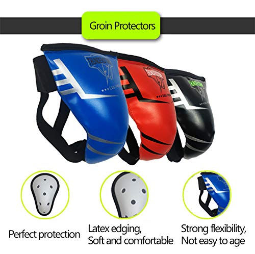LAOLIU Escudo Corporal, Protección De La Ingle, Casco, Protector De Espinilla, Combinación De Cuatro Piezas, Boxeo, Protección De Entrenamiento De Artes Marciales, Escudo Corporal (Red,S) LAOLIU Escudo Corporal, Protección De La Ingle, Casco, Protector De Espinilla, Combinación De Cuatro Piezas, Boxeo, Protección De Entrenamiento De Artes Marciales, Escudo Corporal (Red,S)