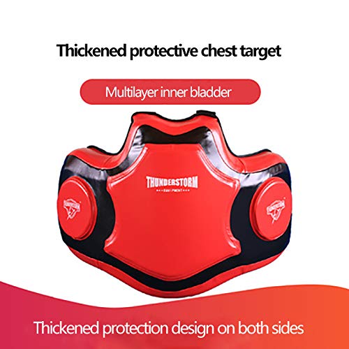 LAOLIU Protector De Pecho, Boxeo MMA, Protección Corporal, Equipo De Protección Profesional De Artes Marciales, Muay Thai, Taekwondo, Entrenamiento De Equipo Protector De Karate (Red) LAOLIU Protector De Pecho, Boxeo MMA, Protección Corporal, Equipo De Protección Profesional De Artes Marciales, Muay Thai, Taekwondo, Entrenamiento De Equipo Protector De Karate (Red)