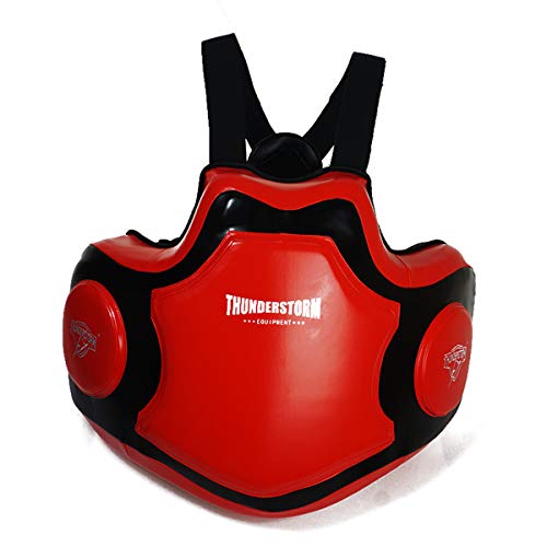 LAOLIU Protector De Pecho, Boxeo MMA, Protección Corporal, Equipo De Protección Profesional De Artes Marciales, Muay Thai, Taekwondo, Entrenamiento De Equipo Protector De Karate (Red) LAOLIU Protector De Pecho, Boxeo MMA, Protección Corporal, Equipo De Protección Profesional De Artes Marciales, Muay Thai, Taekwondo, Entrenamiento De Equipo Protector De Karate (Red)